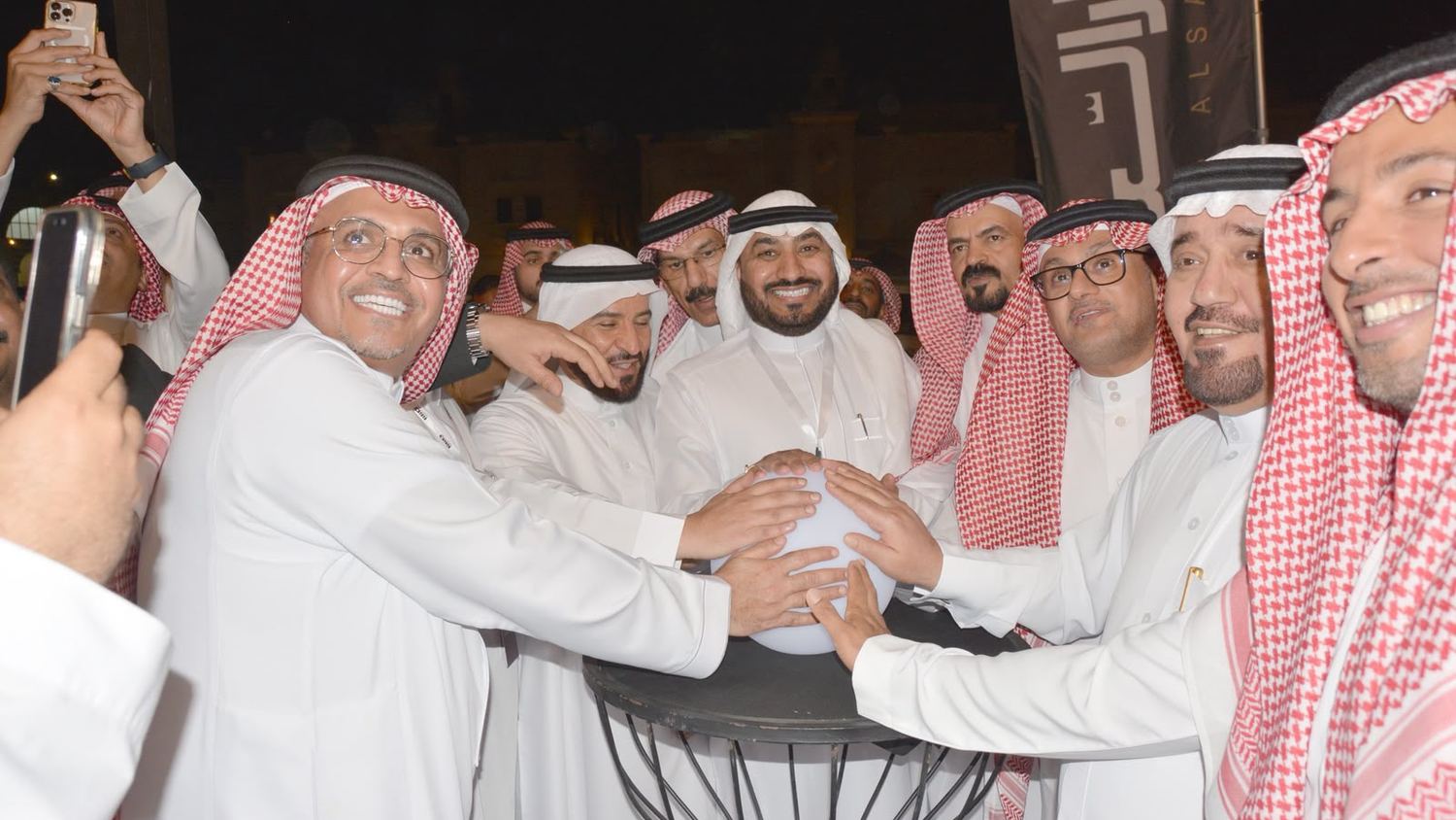 لحظة الإطلاق الرسمي لمشروع دار السعد لمنازل الشعلة العقارية